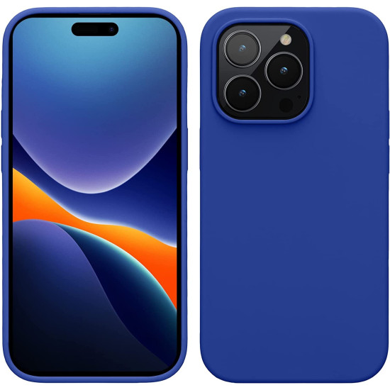 KWmobile Soft Flexible Rubber Cover - Θήκη Σιλικόνης Apple iPhone 14 Pro - Baltic Blue (59073.134)