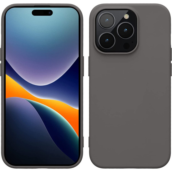 KWmobile Soft Slim Flexible Rubber Cover - Θήκη Σιλικόνης Apple iPhone 14 Pro - Stone Dust (59081.155)