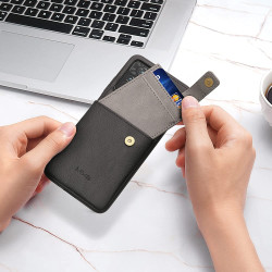 Kalibri 2 in 1 Σκληρή Θήκη - Πορτοφόλι με TPU Bumper και Αποσπώμενη Θήκη για Κάρτες - Xiaomi Redmi Note 11 Pro / Redmi Note 12 Pro 4G - Black / Light Grey (59170.01)