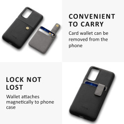 Kalibri 2 in 1 Σκληρή Θήκη - Πορτοφόλι με TPU Bumper και Αποσπώμενη Θήκη για Κάρτες - Xiaomi Redmi Note 11 / 11S - Black / Light Grey (59172.01)