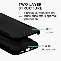 KWmobile Shockproof Hybrid - Σκληρή Θήκη με TPU Apple iPhone 13 Pro - Black (59199.01)