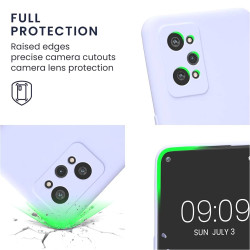 KWmobile Soft Slim Flexible Rubber Cover with Camera Protector - Θήκη Σιλικόνης Realme GT Neo 3T με Πλαίσιο Κάμερας - Light Lavender (59246.139)