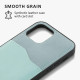 Kalibri PU Leather - Σκληρή Θήκη με TPU Bumper και Υποδοχή για Κάρτες - Apple iPhone 12 / 12 Pro - Gray Green / Mint (59265.172)