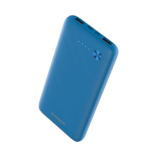 Riversong Horizon 10 PowerBank - Φορητή Μπαταρία Φόρτισης με 2 x USB-A - 10.000mAh - 2.4A - Blue (PB30BL)