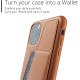 MUJJO Full Leather Wallet Case - Δερμάτινη Θήκη-Πορτοφόλι Apple iPhone 11 Pro Max - Tan (MUJJO-CL-004-TN)