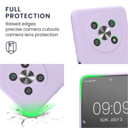 KWmobile Soft Slim Flexible Rubber Cover with Camera Protector - Θήκη Σιλικόνης Honor Magic4 Lite με Πλαίσιο Κάμερας - Lavender (59335.108)