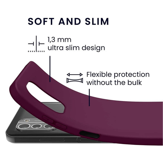 KWmobile Θήκη Σιλικόνης Nokia G21 / G11 - Bordeaux Violet (57530.187)