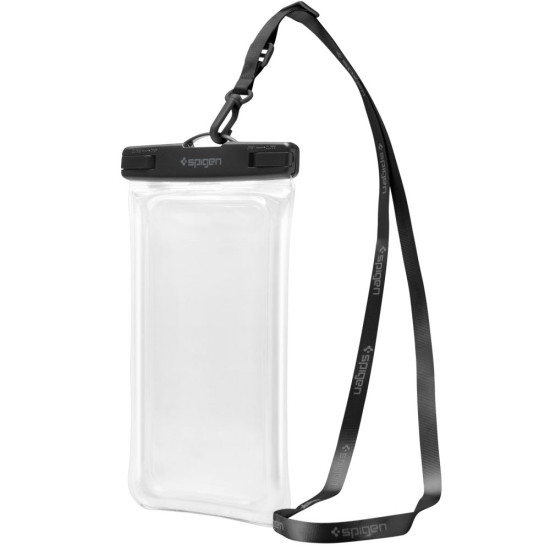 Spigen A601 Aqua Shield Universal Waterproof Floating Case - Αδιάβροχη Θήκη για Κινητά έως 6.8'' - IPX8 - Crystal Clear - 2 Τεμάχια (AMP04528)