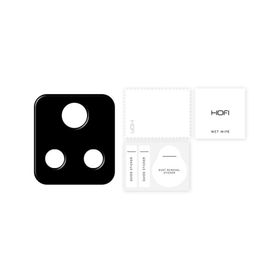 Hofi Cam Pro+ Camera Tempered Glass - Αντιχαρακτικό Γυαλί Προστασίας για Φακό Κάμερας - Xiaomi Poco F4 - Black (9589046924224)
