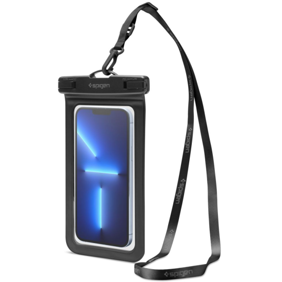 Spigen A601 Universal Waterproof - Αδιάβροχη Θήκη για Κινητά έως 6.8'' - IPX8 - Black - 2 Τεμάχια (AMP04523)