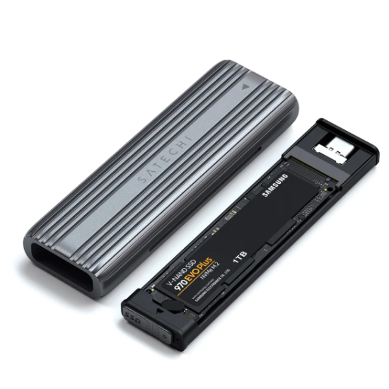 Satechi Αντάπτορας Type-C SSD Enlosure - Με 1 x Θήκη για SSD Μ.2 NVME / SATA Εξωτερικό Σκληρό Δίσκο - 10Gbps (ST-UCNSEM)