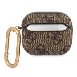 Guess Script Metal Logo Collection - Σκληρή Θήκη για AirPods 3rd Gen - Brown (GUA34GSMW)
