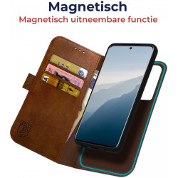 Rosso Element 2 in 1 - PU Θήκη Πορτοφόλι Samsung Galaxy S22 5G - Brown (8719246344688)