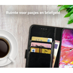 Rosso Element PU Θήκη Πορτοφόλι Samsung Galaxy A70 - Black (8719246184727)