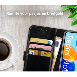 Rosso Element PU Θήκη Πορτοφόλι Xiaomi Redmi Note 11 / 11S - Black (8719246360923)