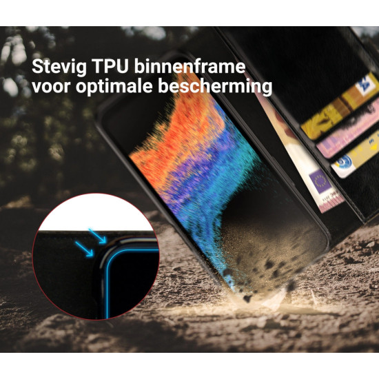 Rosso Element PU Θήκη Πορτοφόλι Samsung Galaxy Xcover 6 Pro - Black (8719246365966)