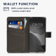 KWmobile Θήκη - Πορτοφόλι Motorola Edge 30 Neo - Magnolias / Taupe / White / Blue / Grey (60083.02)