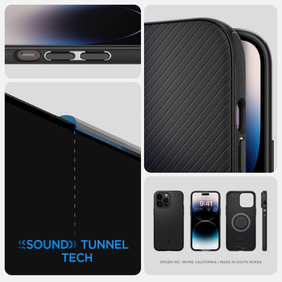 Spigen Mag Armor MagFit - Θήκη Σιλικόνης MagSafe Apple iPhone 14 Pro - Matte Black (ACS04989)