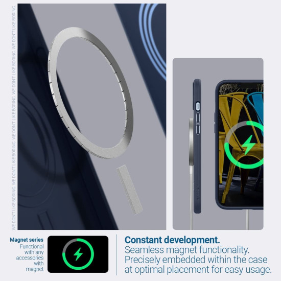 Caseology Parallax Mag Ανθεκτική Θήκη MagSafe Apple iPhone 15 Plus / 14 Plus - Midnight Blue (ACS04928)