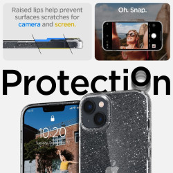 Spigen Liquid Crystal Glitter - Θήκη Σιλικόνης Apple iPhone 15 Plus / 14 Plus - Crystal Quartz (ACS04888)
