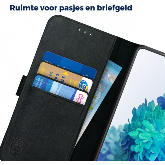 Rosso Deluxe Δερμάτινη Θήκη Πορτοφόλι Samsung Galaxy S20 FE - Black (8719246278617)