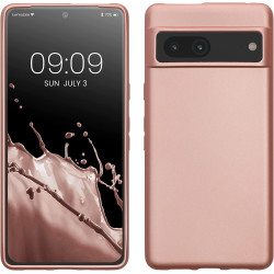 KWmobile Θήκη Σιλικόνης Google Pixel 7 - Metallic Rose Gold (60132.31)