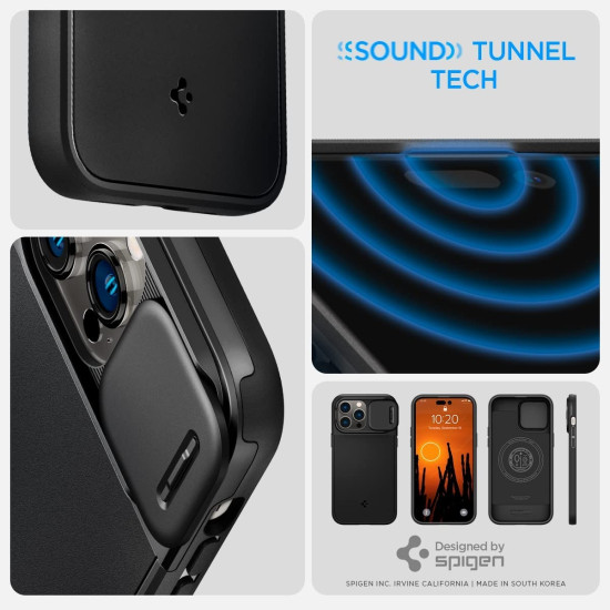 Spigen Optik Armor MagFit - Θήκη MagSafe με Κάλυμμα για την Κάμερα - Apple iPhone 14 Pro Max - Black (ACS04848)