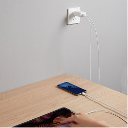 Veger Fast Charger - Ταχυφορτιστής Ταξιδιού / Αντάπτορας Με 1x Type-C / 1 x USB-A - 20W - White (VLS202U)