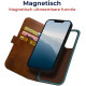 Rosso Element 2 in 1 - PU Θήκη Πορτοφόλι Apple iPhone 14 Pro - Brown (8719246369599)