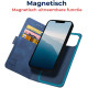 Rosso Element 2 in 1 - PU Θήκη Πορτοφόλι Apple iPhone 14 - Blue (8719246369544)