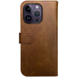 Rosso Element PU Θήκη Πορτοφόλι Apple iPhone 14 Pro - Brown (8719246369452)