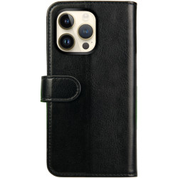 Rosso Element PU Θήκη Πορτοφόλι Apple iPhone 14 Pro Max - Black (8719246369421)