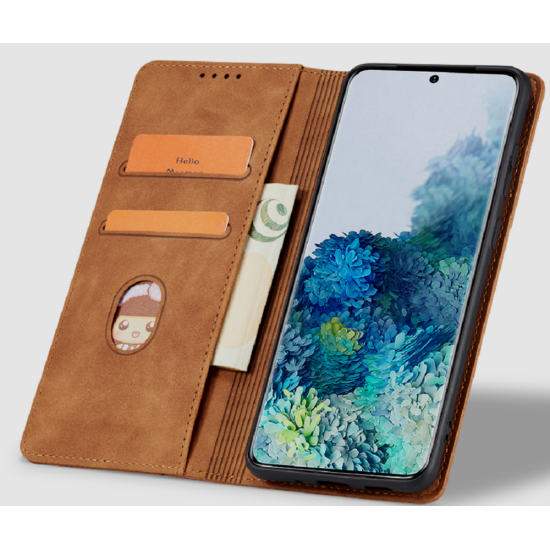 Bodycell Θήκη - Πορτοφόλι Apple iPhone 14 Plus - Brown (5206015013997)