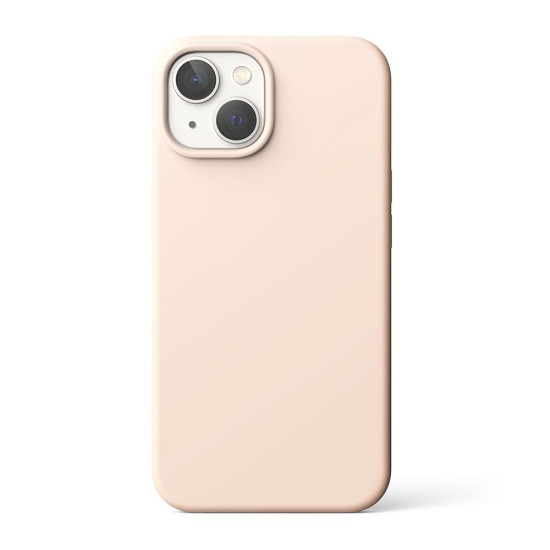Ringke Silicone - Ανθεκτική Θήκη Σιλικόνης - Apple iPhone 15 Plus / 14 Plus - Pink Sand (8809881263687)