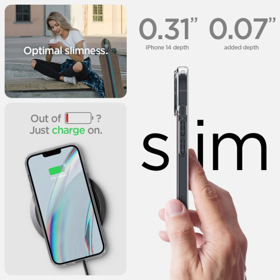 Spigen Crystal Pack - Σετ Θήκη Σιλικόνης & 2 x Tempered Glass - Apple iPhone 15 Plus / 14 Plus - Crystal Clear (ACS04922)