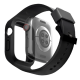 Uniq Monos Unibody Λουράκι Σιλικόνης με Θήκη - Apple Watch SE/9/8/7/6/5/4 (45/44mm) - Midnight Black (UNIQ-45MM-MONOSBLK)