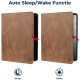 Rosso Element PU Θήκη Apple iPad Pro 11" 2022 / 2021 / 2020 / 2018 με Υποδοχή Apple Pencil - Brown (8719246366383)