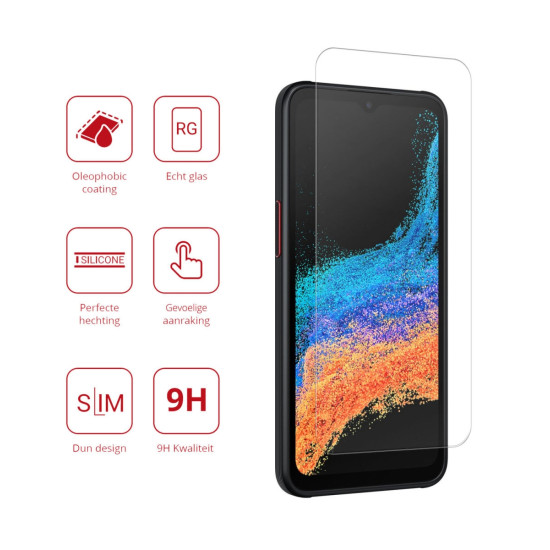 Rosso Tempered Glass - Αντιχαρακτικό Προστατευτικό Γυαλί Οθόνης Samsung Galaxy Xcover 6 Pro - Clear (8719246365829)