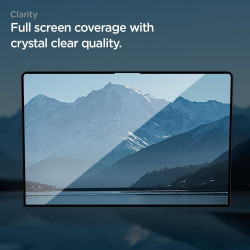 Spigen GLAS.tR Slim - Αντιχαρακτικό Fullface Γυάλινο Tempered Glass Οθόνης - Apple MacBook Air M2 13.6" 2022 - Black (AGL05504)