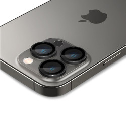 Spigen GLAS.tR EZ Fit OPTIK Pro Camera Lens Protector - Αντιχαρακτικό Προστατευτικό Γυαλί για Φακό Κάμερας Apple iPhone 17 Pro / 17 Pro Max / 16 Pro / 16 Pro Max / 15 Pro / 15 Pro Max / 14 Pro / 14 Pro Max - 2 Τεμάχια - Black (AGL05205)