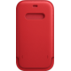 Official Apple Leather Sleeve - Δερμάτινη Θήκη - Πορτοφόλι με MagSafe και Λουράκι Χειρός - Apple iPhone 12 / 12 Pro - Scarlet (MHYE3ZM/A)