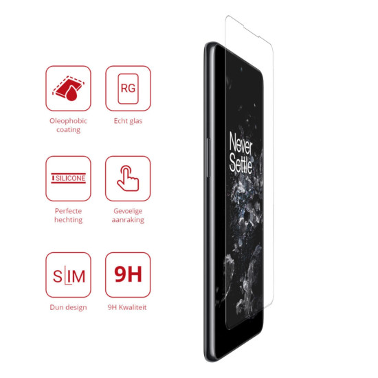 Rosso Tempered Glass - Αντιχαρακτικό Προστατευτικό Γυαλί Οθόνης OnePlus 10T - Clear (8719246375477)