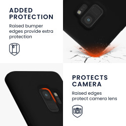 KWmobile Soft Flexible Rubber Cover - Θήκη Σιλικόνης Samsung Galaxy S9 - Black (44182.01)