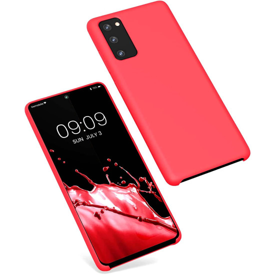 KWmobile Soft Flexible Rubber Cover - Θήκη Σιλικόνης Samsung Galaxy S20 FE - Neon Coral (53605.103)