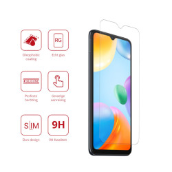 Rosso Tempered Glass - Αντιχαρακτικό Προστατευτικό Γυαλί Οθόνης Xiaomi Redmi 10C - Clear (8719246375521)