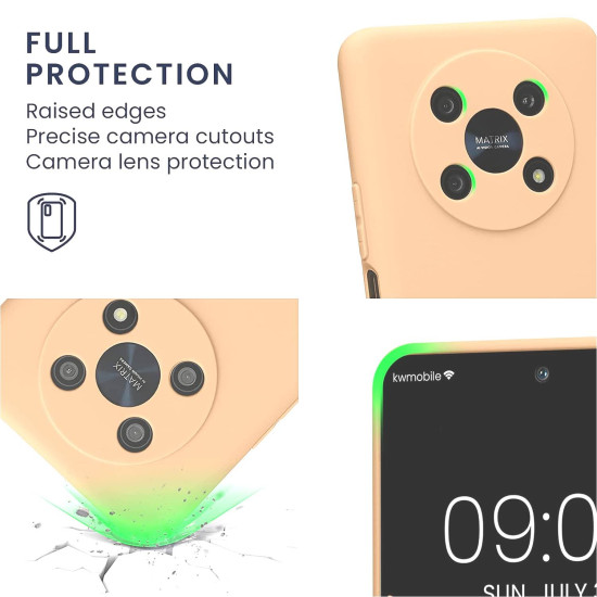 KWmobile Θήκη Σιλικόνης Honor Magic4 Lite με Πλαίσιο Κάμερας - Macchiato (58580.245)