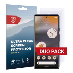 Rosso Ultra Clear Screen Protector - Μεμβράνη Προστασίας Οθόνης - Google Pixel 6a - 2 Τεμάχια (8719246375576)