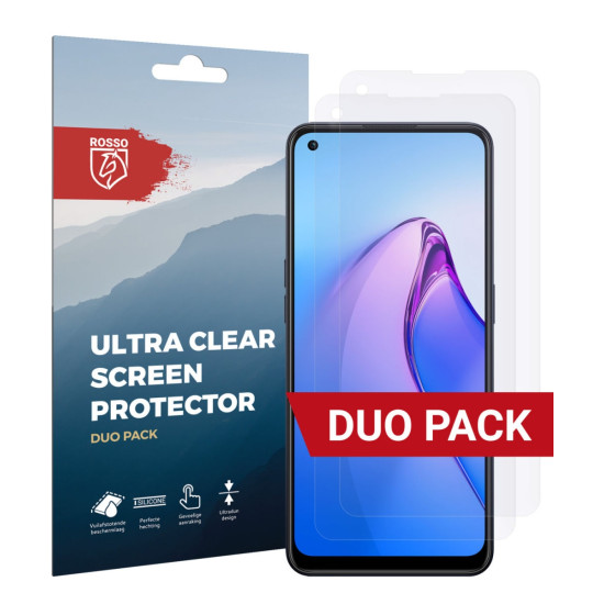 Rosso Ultra Clear Screen Protector - Μεμβράνη Προστασίας Οθόνης - Oppo Reno8 - 2 Τεμάχια (8719246375606)