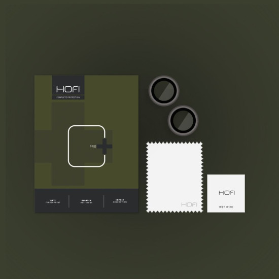 Hofi Camring Pro+ Αντιχαρακτικό Γυαλί Προστασίας για Φακό Κάμερας - Apple iPhone 14 / 14 Plus - Black (9589046925931)