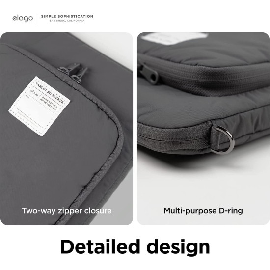 Elago Tablet PC Sleeve - Universal Θήκη για Tablet έως 11" - Dark Grey (EPAD11SLEEV-PO-DGY)